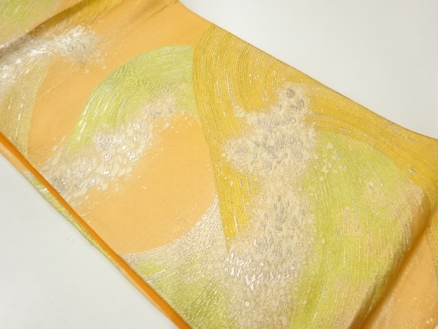 JAPANESE FUKURO OBI / WOVEN ROUGH WAVE